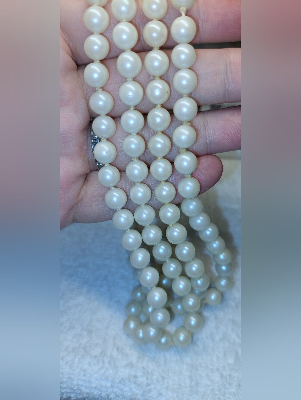 Classic White Pearl Long Necklace - Elegant Women Jewelry